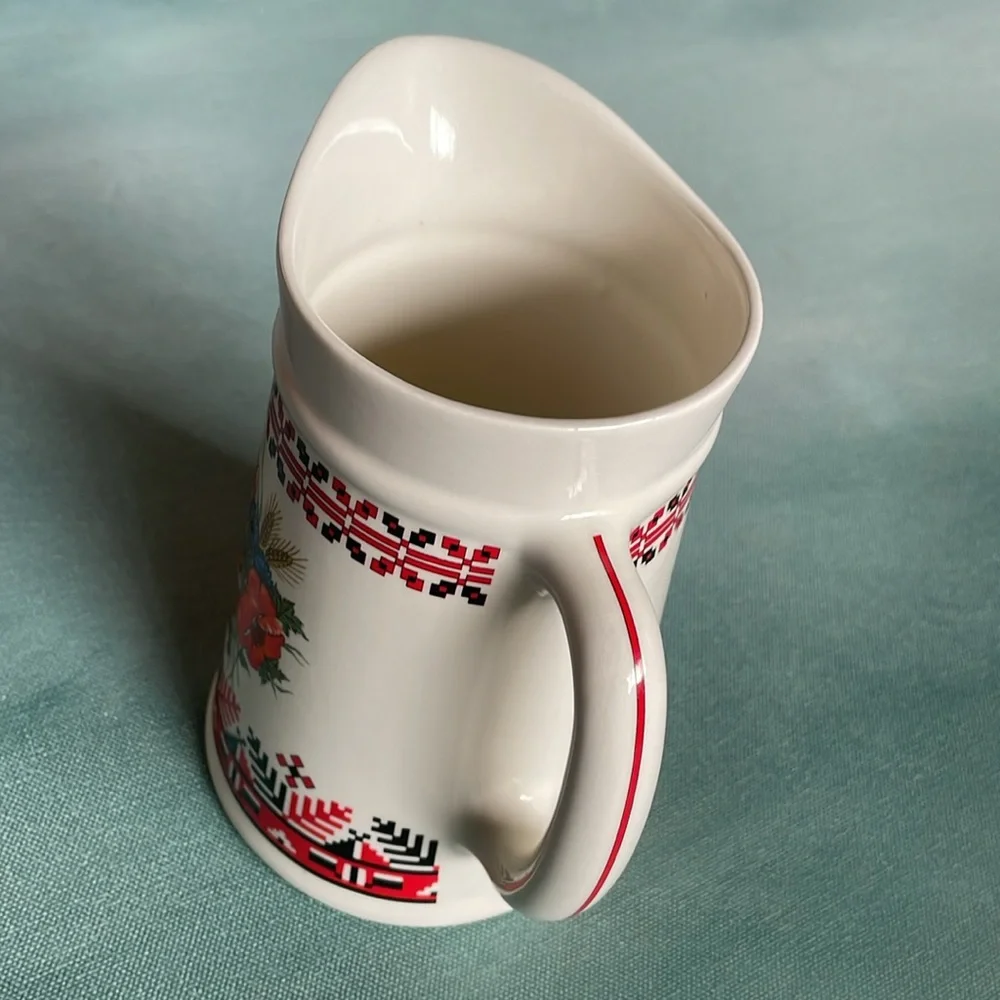 Ukrainian Floral Pitcher